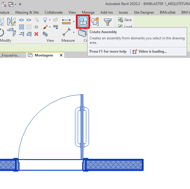 REVIT - criação de montagem