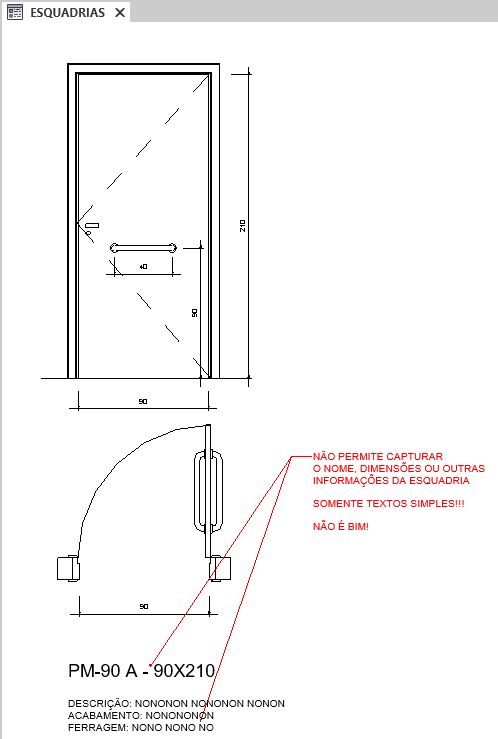 REVIT - detalhe com legenda de componente