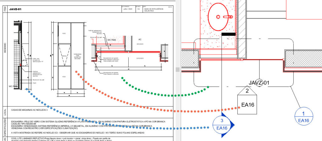 REVIT - Detalhamento de esquadrias por vistas