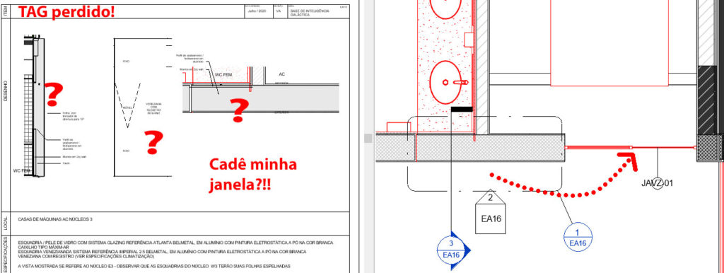 REVIT - Detalhamento de esquadrias por vistas erro